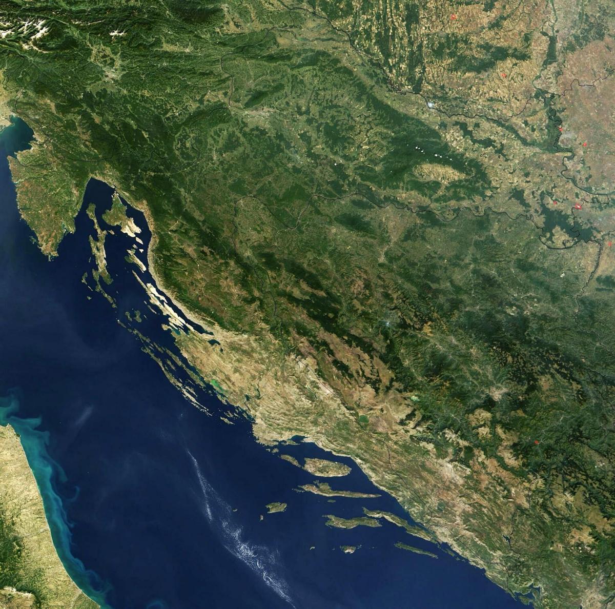 Kroatien Himmel Ansicht Karte